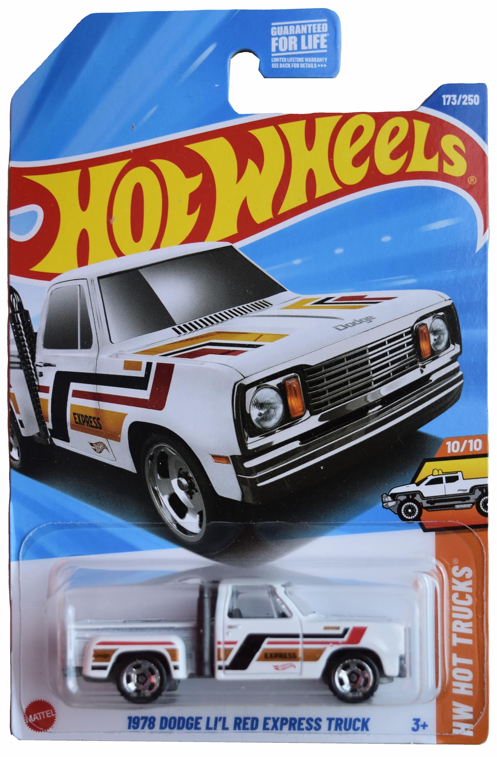 Hot Wheels 1978 Dodge Li'l Red Express Truck, HW Hot Trucks 10/10